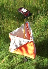 Orienteering control with timing unit