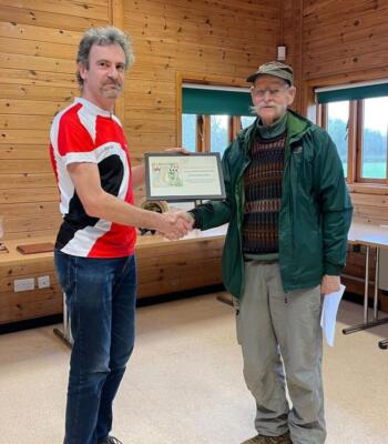  David receving his WAOC honorary membership