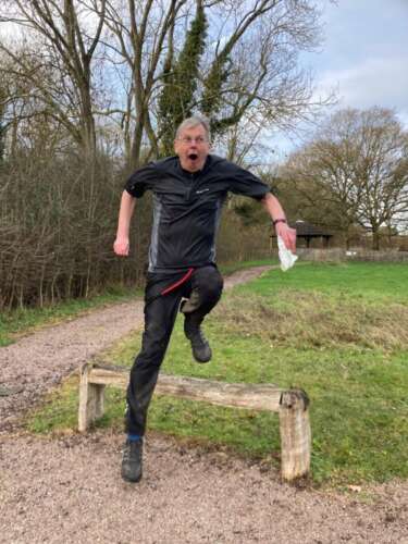 Mike Capper Jumping Over A Fence Now