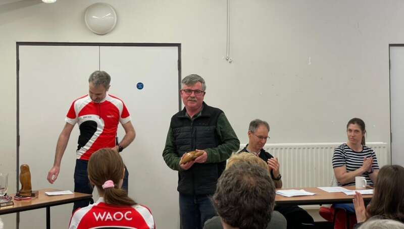 Bob Hill was awarded the tortoise trophy for services to the club.