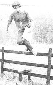 Mike Capper Jumping Over A Fence 50 Years Ago