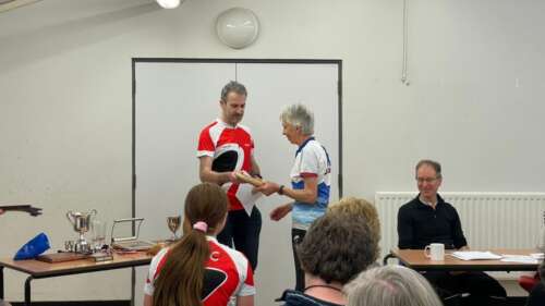 Sue Hartley receives her WAGAL award
