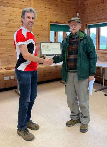 David receving his WAOC honorary membership