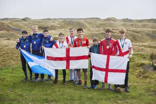 The Podium for the Relay competition