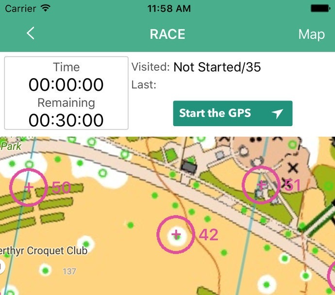 Smartphone orienteering at Bar Hill